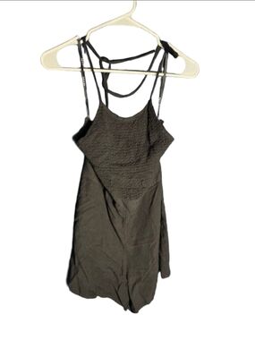 Women's JOE & ELLE Black Smocked Romper L
